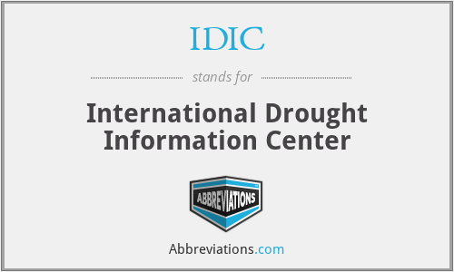 IDIC - International Drought Information Center