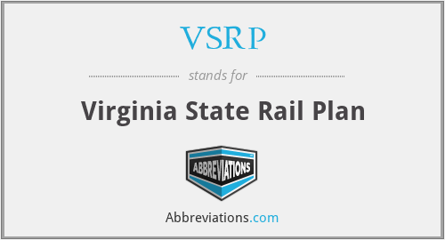 VSRP - Virginia State Rail Plan