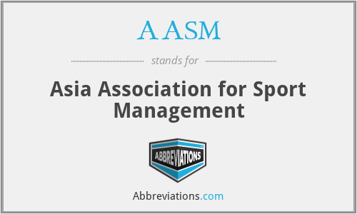 AASM - Asia Association for Sport Management