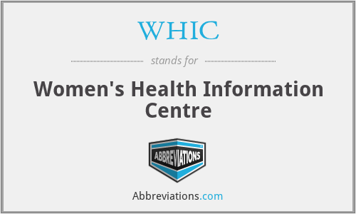 WHIC - Women's Health Information Centre