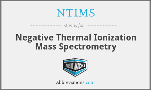 NTIMS - Negative Thermal Ionization Mass Spectrometry