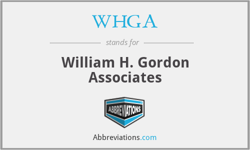 WHGA - William H. Gordon Associates