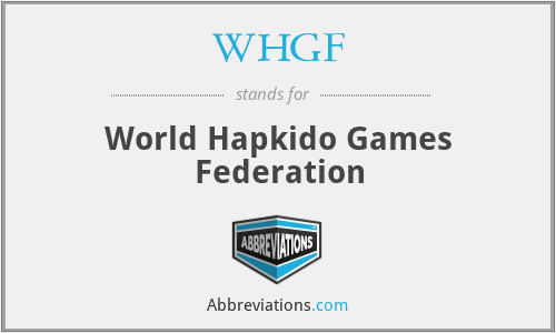 WHGF - World Hapkido Games Federation