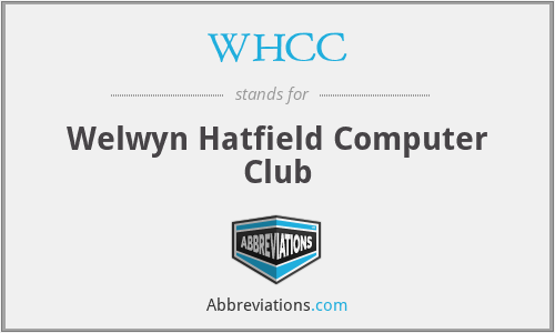 WHCC - Welwyn Hatfield Computer Club