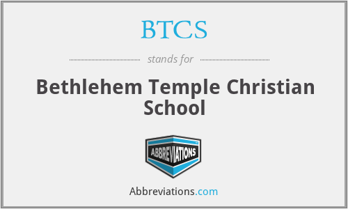 BTCS - Bethlehem Temple Christian School