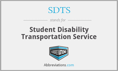 SDTS - Student Disability Transportation Service