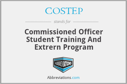COSTEP - Commissioned Officer Student Training And Extrern Program