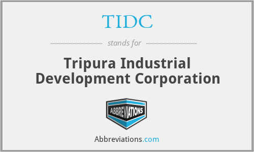 TIDC - Tripura Industrial Development Corporation