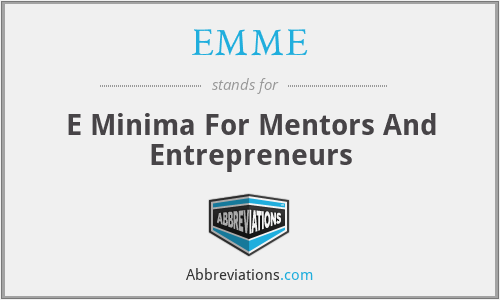EMME - E Minima For Mentors And Entrepreneurs