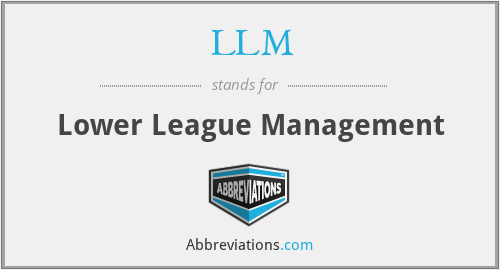 LLM - Lower League Management