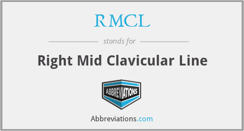 RMCL - Right Mid Clavicular Line