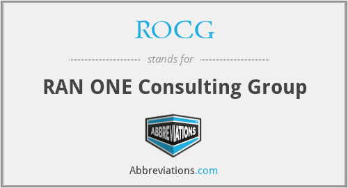 ROCG - RAN ONE Consulting Group