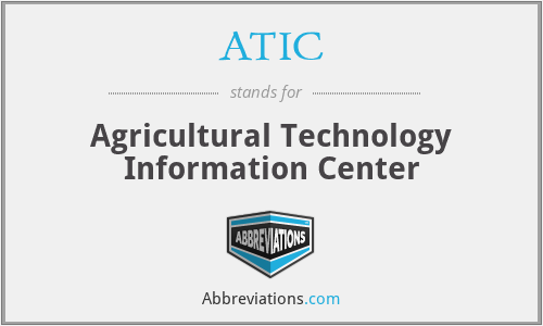 ATIC - Agricultural Technology Information Center
