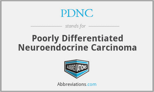 PDNC - Poorly Differentiated Neuroendocrine Carcinoma