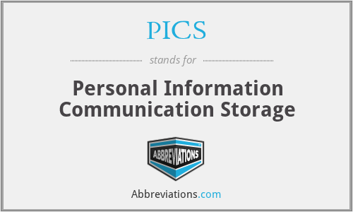 PICS - Personal Information Communication Storage