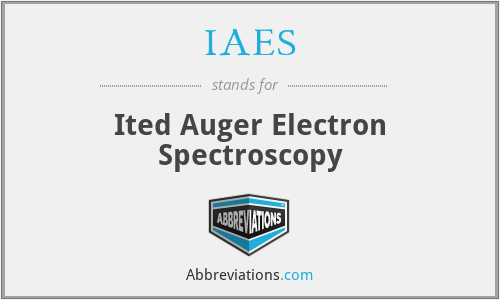 IAES - Ited Auger Electron Spectroscopy