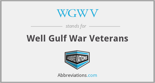 WGWV - Well Gulf War Veterans