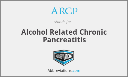 ARCP - Alcohol Related Chronic Pancreatitis