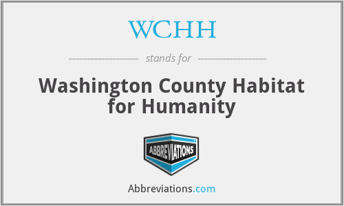 WCHH - Washington County Habitat for Humanity