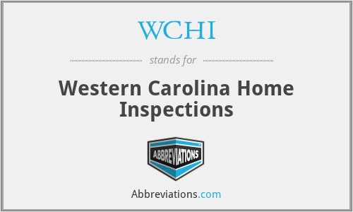 WCHI - Western Carolina Home Inspections