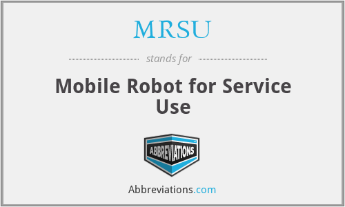 MRSU - Mobile Robot for Service Use