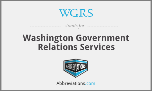 WGRS - Washington Government Relations Services