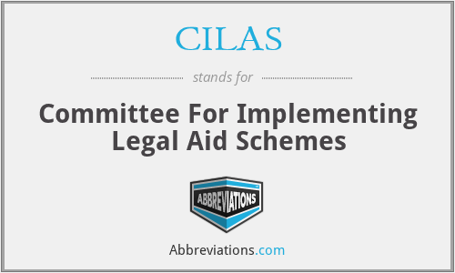 CILAS - Committee For Implementing Legal Aid Schemes