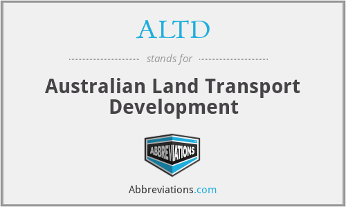 ALTD - Australian Land Transport Development