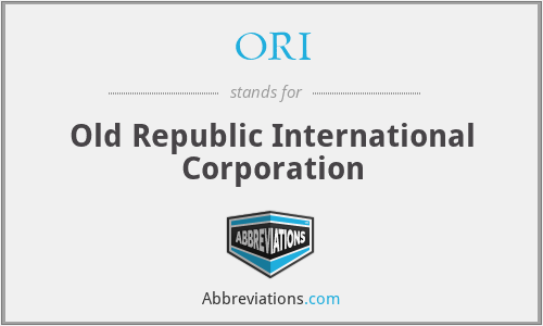 ORI - Old Republic International Corporation