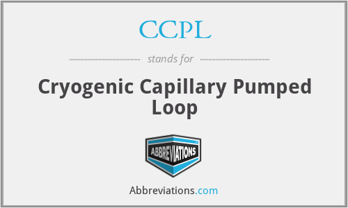 CCPL - Cryogenic Capillary Pumped Loop