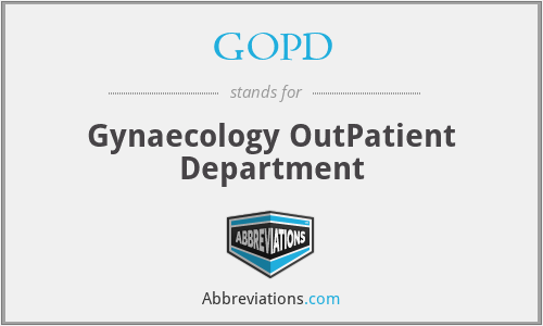 GOPD - Gynaecology OutPatient Department