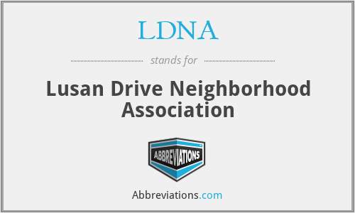 LDNA - Lusan Drive Neighborhood Association