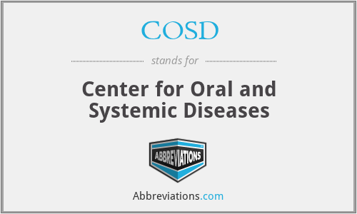 COSD - Center for Oral and Systemic Diseases