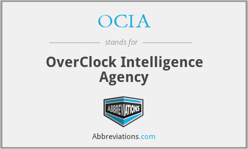 OCIA - OverClock Intelligence Agency