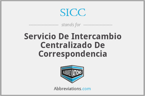 SICC - Servicio De Intercambio Centralizado De Correspondencia