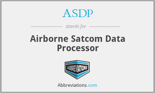 ASDP - Airborne Satcom Data Processor