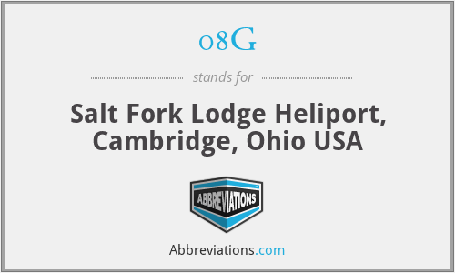 08G - Salt Fork Lodge Heliport, Cambridge, Ohio USA