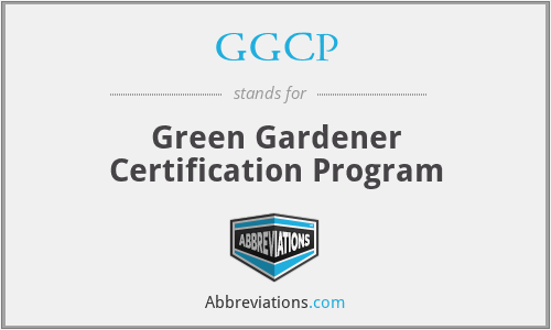 GGCP - Green Gardener Certification Program