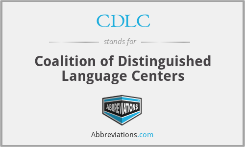 CDLC - Coalition of Distinguished Language Centers