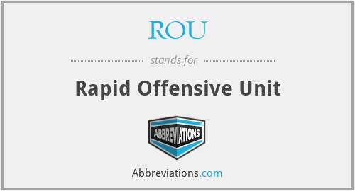 ROU - Rapid Offensive Unit