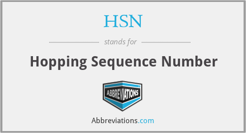HSN - Hopping Sequence Number