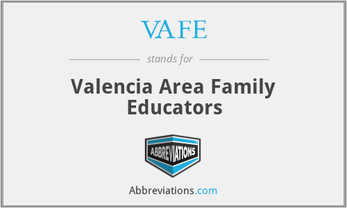VAFE - Valencia Area Family Educators