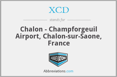 XCD - Chalon - Champforgeuil Airport, Chalon-sur-Saone, France