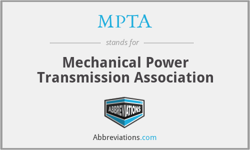 MPTA - Mechanical Power Transmission Association