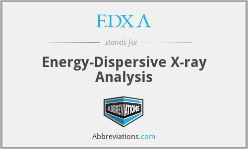 EDXA - Energy-Dispersive X-ray Analysis
