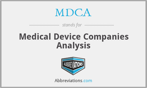 MDCA - Medical Device Companies Analysis