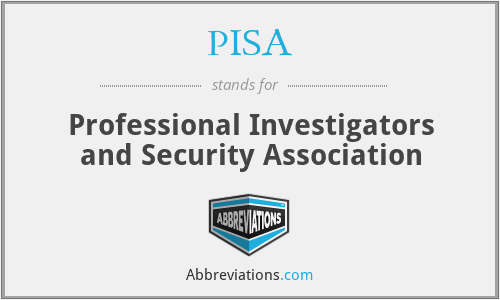 PISA - Professional Investigators and Security Association