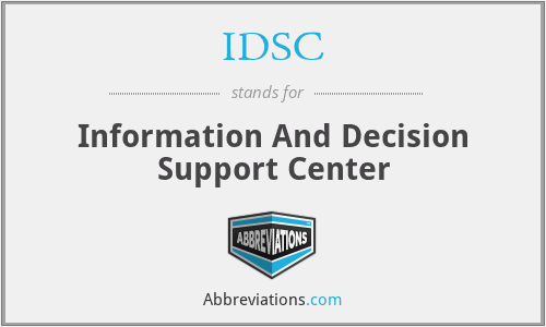 IDSC - Information And Decision Support Center