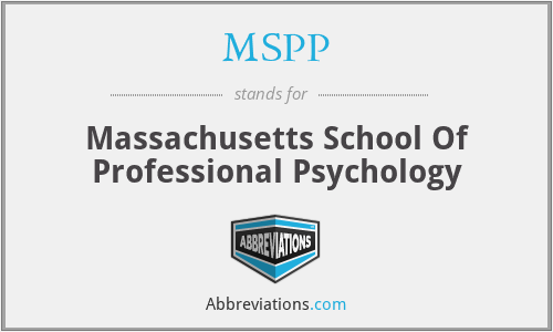 MSPP - Massachusetts School Of Professional Psychology