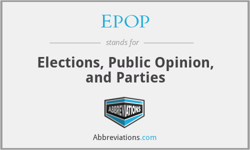 EPOP - Elections, Public Opinion, and Parties